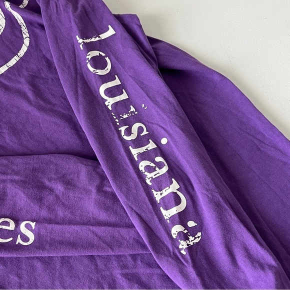 Vineyard Vines University Of Louisiana T-Shirt Long Sleeve Purple Men’s - Picture 5 of 9